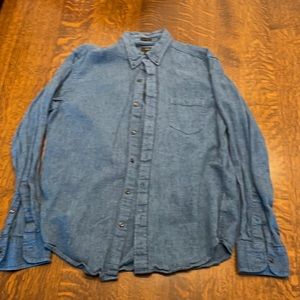 J. Crew Indigo Large Button-Down